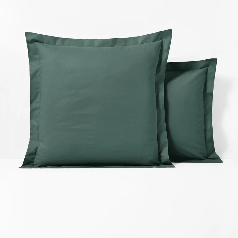 Scenario Cotton Mix Pillowcase with Embroidered Hem