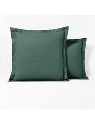 Scenario Cotton Mix Pillowcase with Embroidered Hem - 3