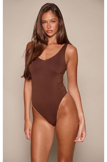 Coffee Seamless Scoop Bodysuit