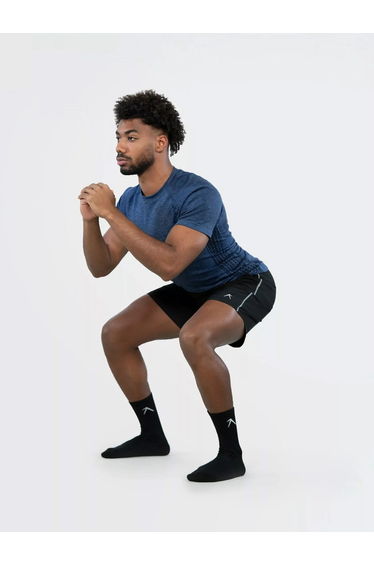 Pack of 3 - Black Crew Dry Touch Socks