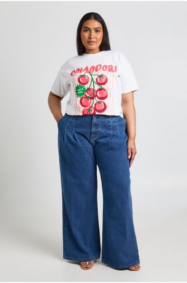 Plus Pomodori Printed T Shirt - white