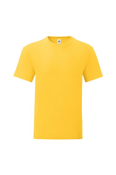 Fruit of the Loom Mens Iconic Premium Ringspun Cotton T-Shirt - Sunflower