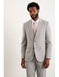 Slim Fit Light Grey Essential Suit Jacket