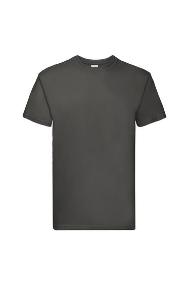 Fruit Of The Loom Mens Super Premium Short Sleeve Crew Neck T-Shirt - Light Graphite