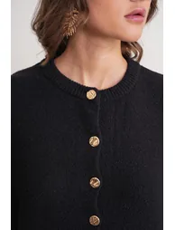 Mixray Buttoned Ribbed Knit Cardigan - 4