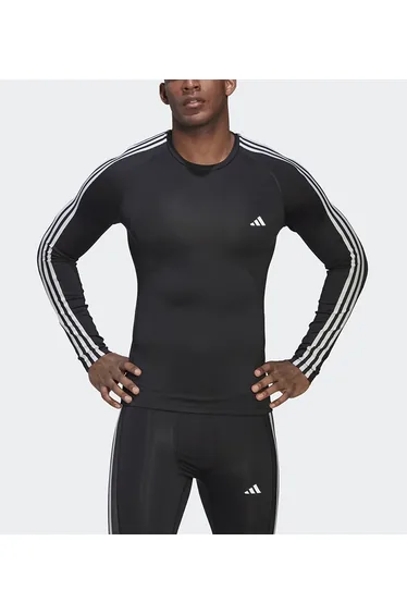 Techfit 3-Stripes Training Long-Sleeve Top