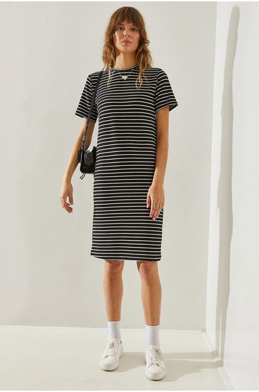 Women's Striped Seersucker Dress