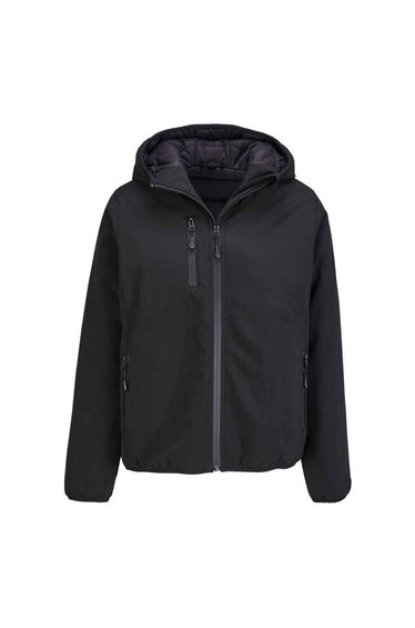 SOLS Womens/Ladies Falcon Padded Soft Shell Jacket - Black