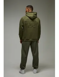 Training Dept Embossed Oversized Hoodie - khaki - 2