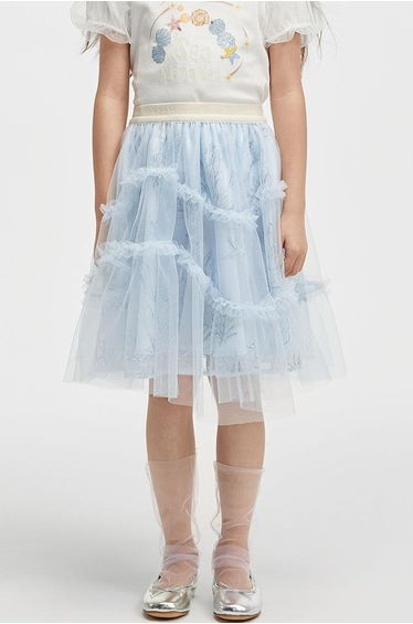 Girls' Sequinned Tulle Skirt