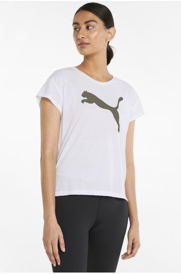 Modern Sports Tee Puma White-Dark Green