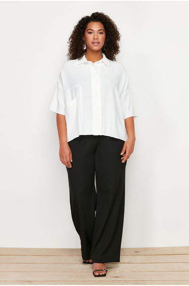 White Woven Shirt