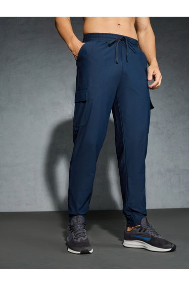Solid 4-Way Stretch Cargo Pants