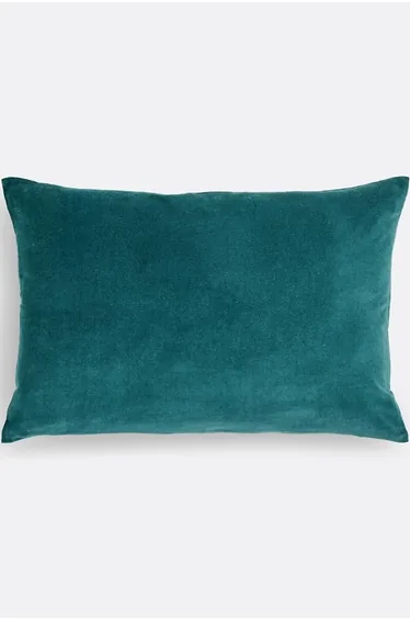 غطاء وسادة ديكور قطن مخمل مستطيل