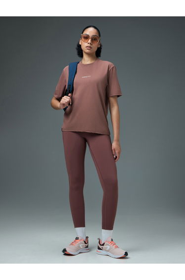 Women Boxy Fit Round Neck Sports T-Shirt