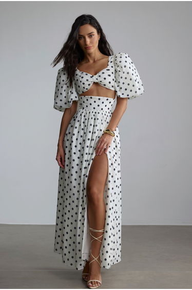Ellie Polka Dot Skirt Set