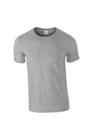 Gildan Mens Soft Style Ringspun T Shirt - Sport Grey