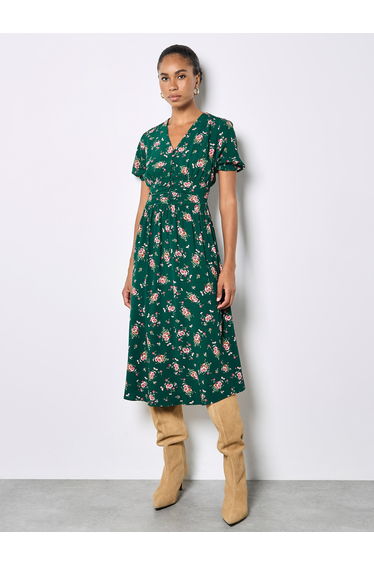 Floral Print Midi Dress