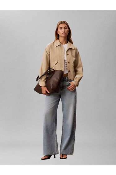 Emblem Aop Tote W/ Pouch Brown Aop