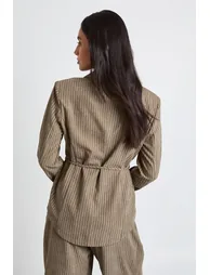 قميص مخطط - أخضر - 1