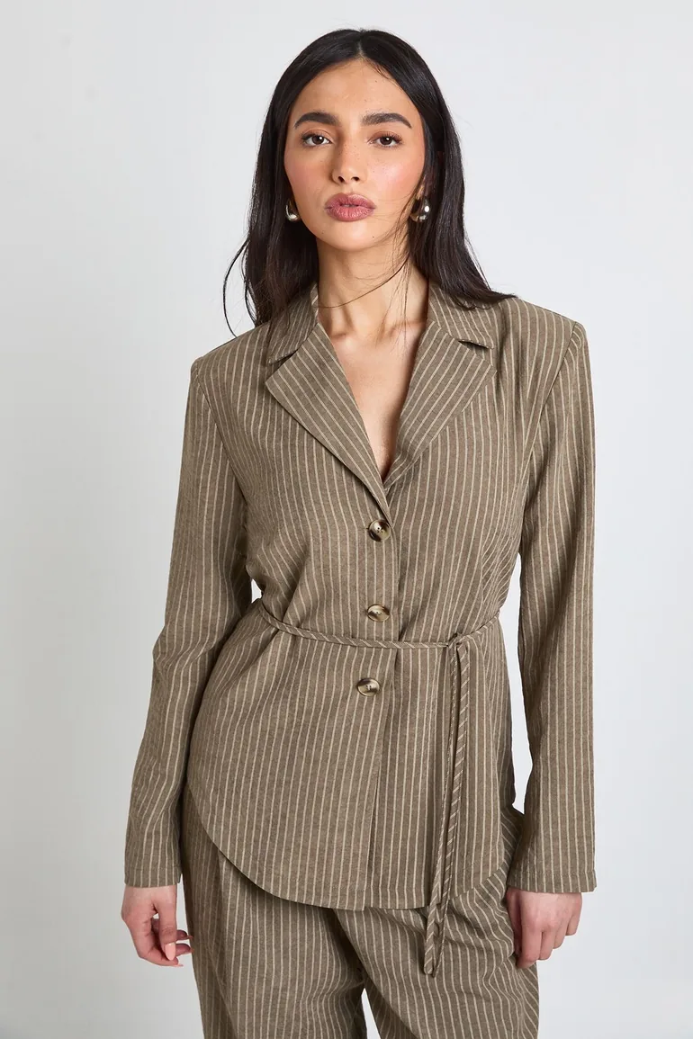 قميص مخطط - أخضر - 2