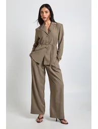 قميص مخطط - أخضر