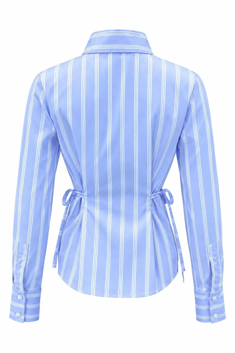 Striped Poplin Shirt - 5