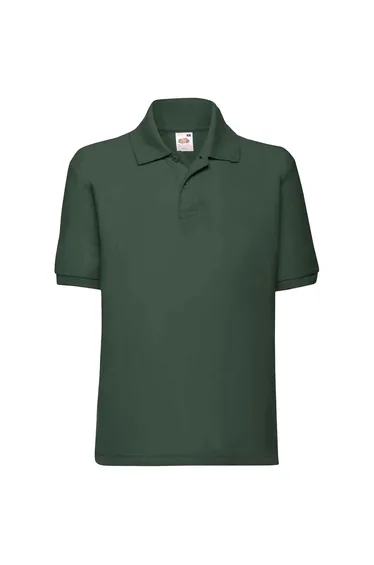 Fruit Of The Loom Childrens/Kids Poly/Cotton Pique Polo Shirt - Bottle Green