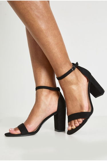 Mid Block 2 Part Heels - black