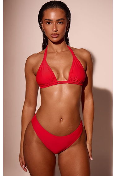 Red Tanga Bikini Bottoms