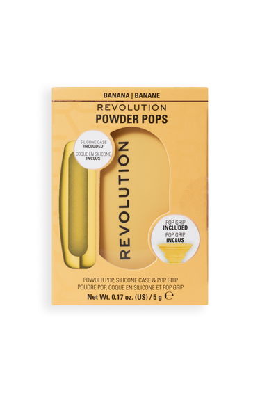Revolution Powder Pops Banana & Pop Grip & Silicone Case Yellow