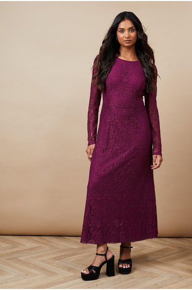 Occasion Lace Cut Out Back Dress