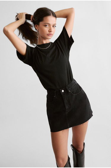 The Denim Pelmet Skirt