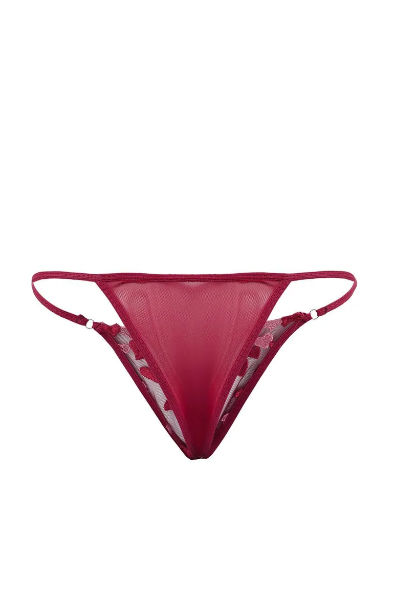Bordo Brode Heart Capless Underwear Set - 5