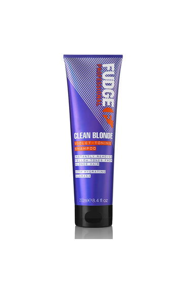 Fudge Clean Blonde Purple Violet Toning Shampoo 250ml