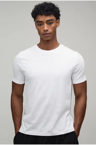 Slim Basic T-shirt - white