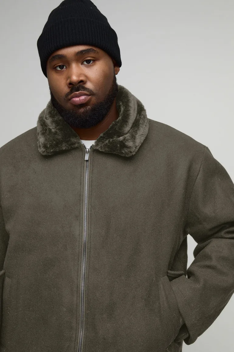 جاكيت بوهو مان أخضر - للمقاسات الكبيرة - 2