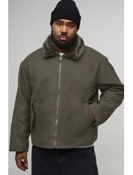 جاكيت بوهو مان أخضر - للمقاسات الكبيرة