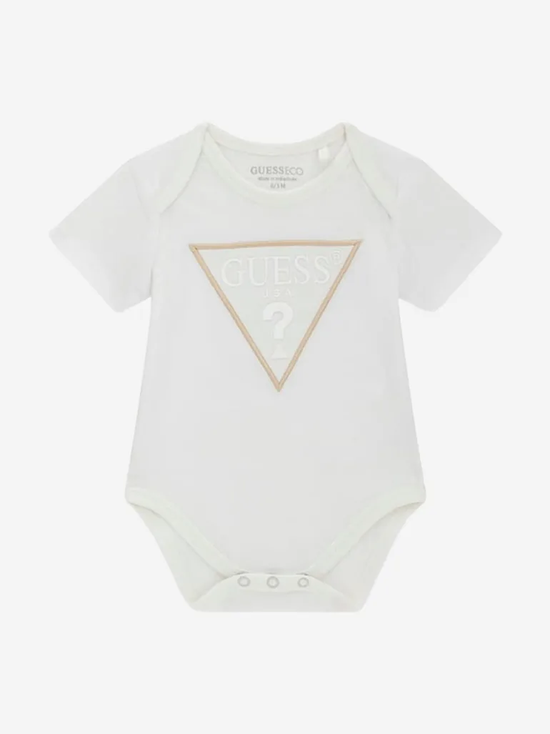 طقم بودي سوت أطفال 3 قطع لون كريمي - 2