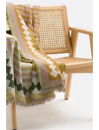 Mercado Fringed Jacquard Throw