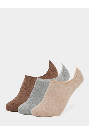 Set of 3 - Solid No Show Socks