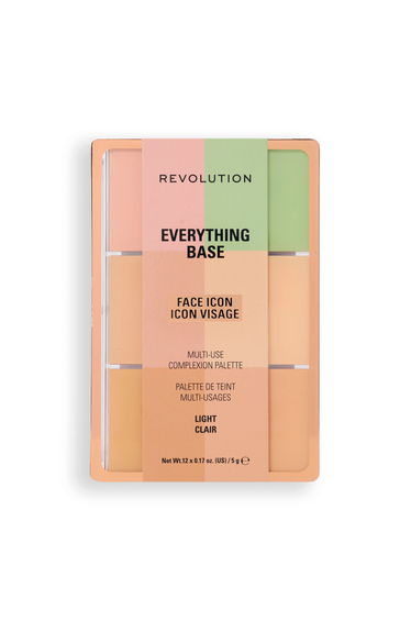 Revolution Everything Base Face Icon Complexion Palette Light