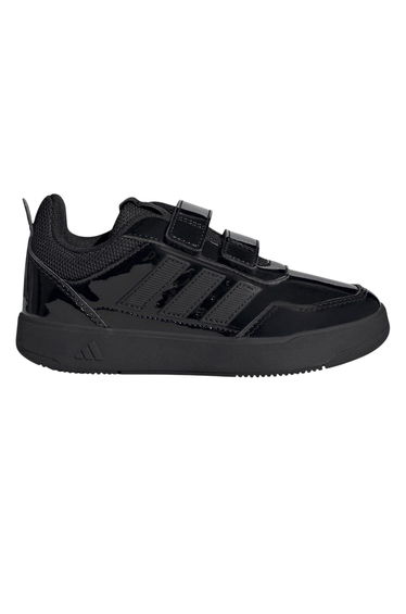 Adidas Baby Girls Tensaur 3 Stripes Trainers - Black Patent