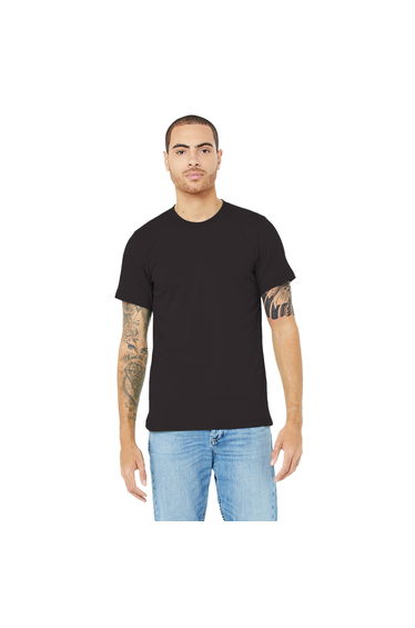 Canvas Unisex Jersey Crew Neck T-Shirt / Mens Short Sleeve T-Shirt - Vintage Black