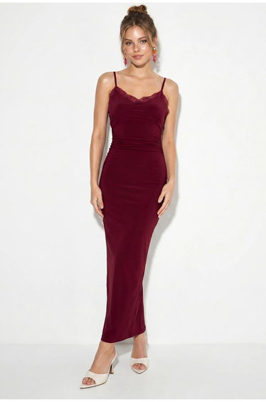 LUCCI Lace Bodycon Maxi Dress