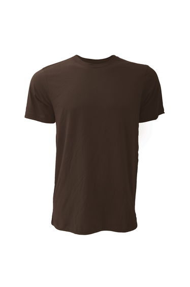Canvas Unisex Jersey Crew Neck T-Shirt / Mens Short Sleeve T-Shirt - Brown