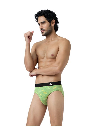 Men Surf Super Combed Cotton Printed Antibacterial Briefs