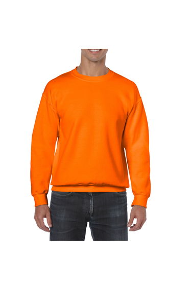 Gildan Mens Heavy Blend Sweatshirt - Safety Orange