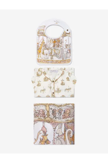 Atelier Choux Baby Girls Carousel Gift Set in Pink
