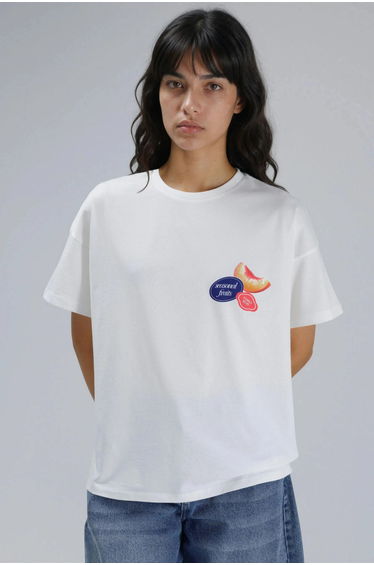 Oversized Printed Crew Neck T-Shirt